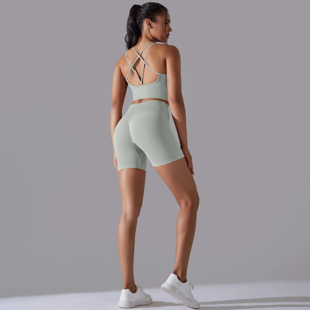 Sexy Yoga Sets Women's Tracksuit Seamless Sport Suit Running Workout Sportswear Gym Clothing Leggings Bra Fitness Suits 2 Pieces